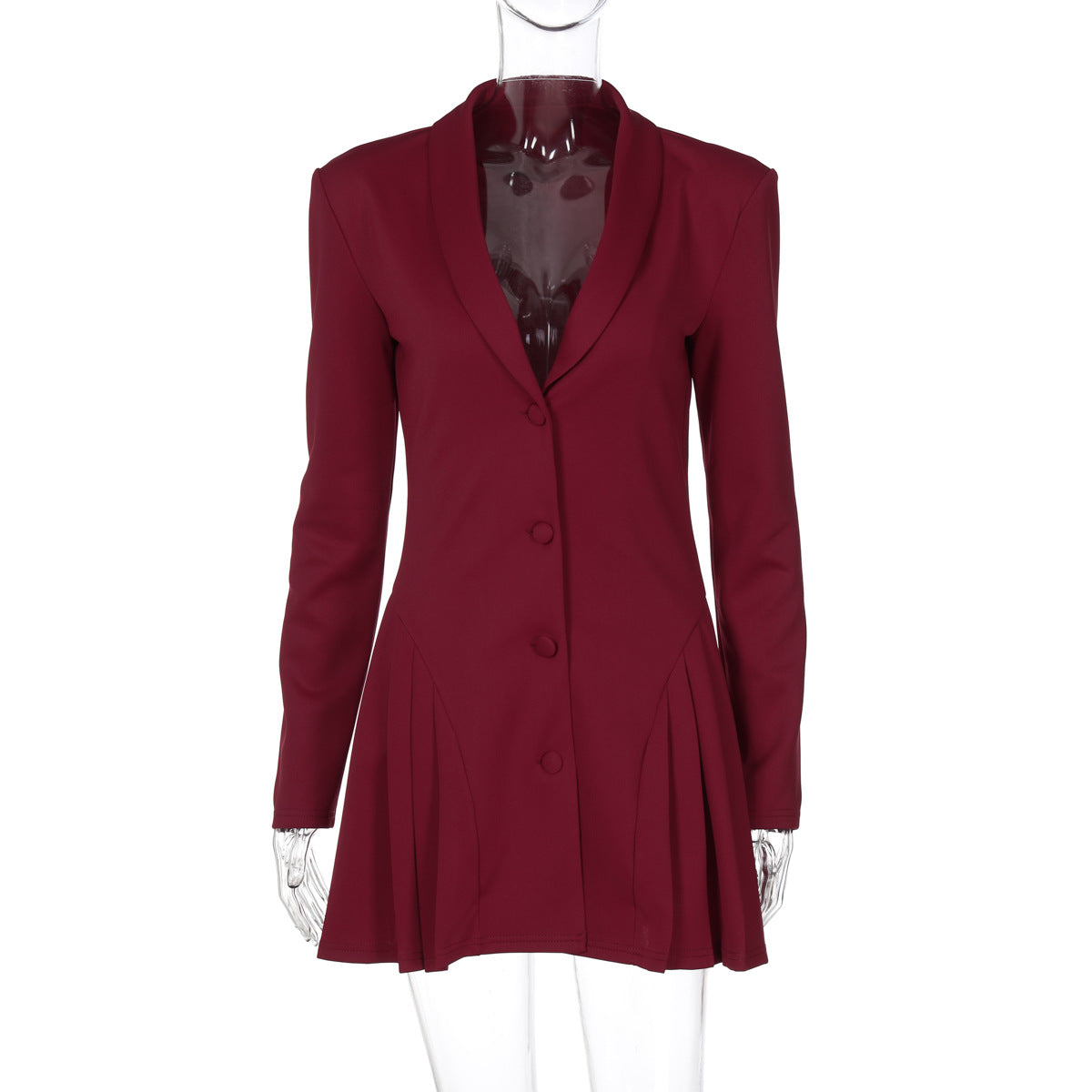 Abito Blazer Elegante con Gonna Plissé