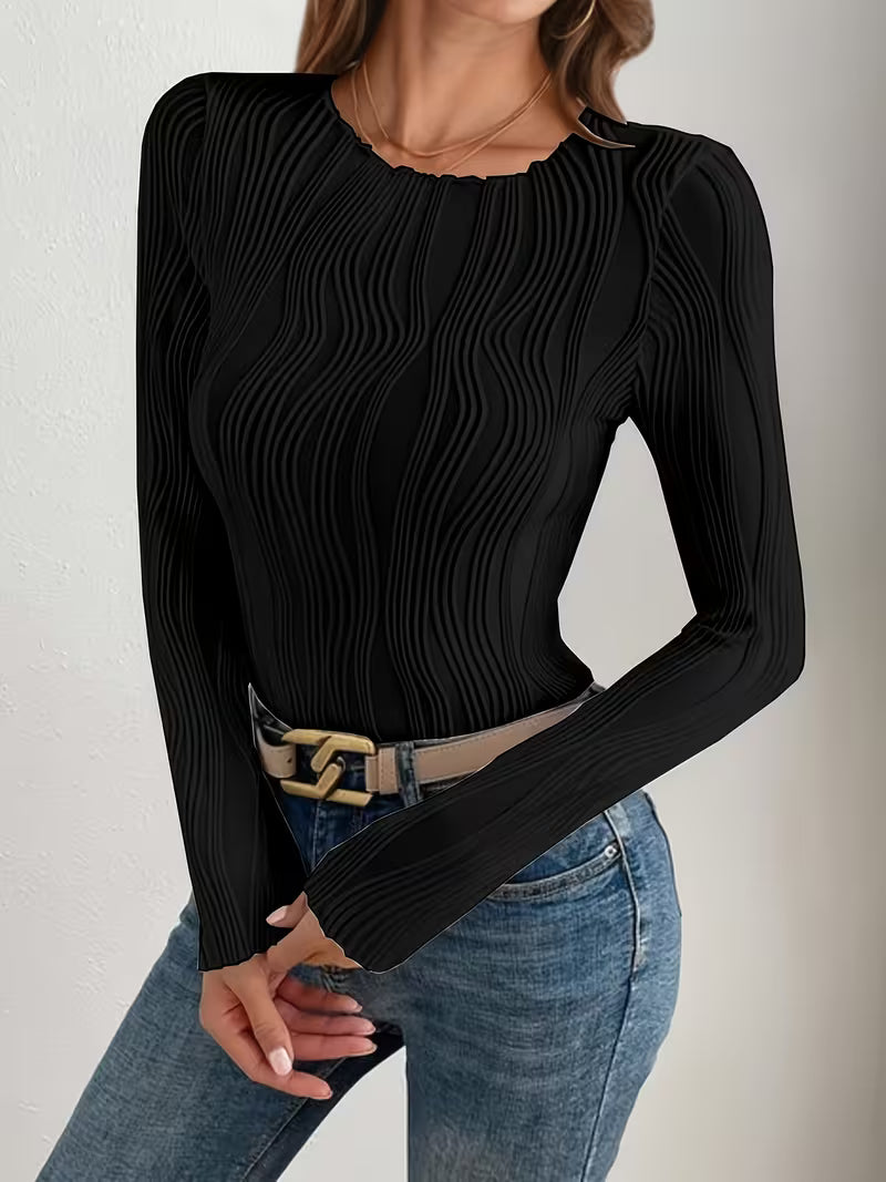 Maglia a Costine Slim Fit