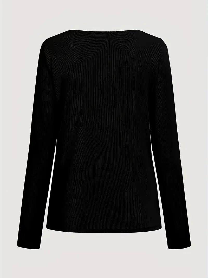 Maglia Aderente con Zip Dorata