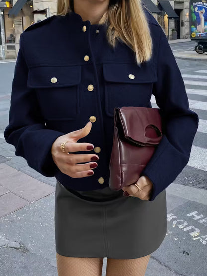 Giacca Elegante a maniche lunghe con bottoni