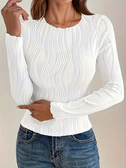 Maglia a Costine Slim Fit