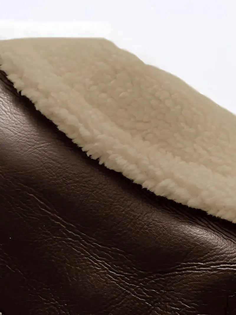 Giacca Biker in Peluche