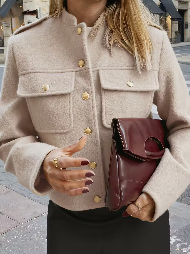 Giacca Elegante a maniche lunghe con bottoni