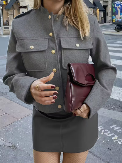 Giacca Elegante a maniche lunghe con bottoni