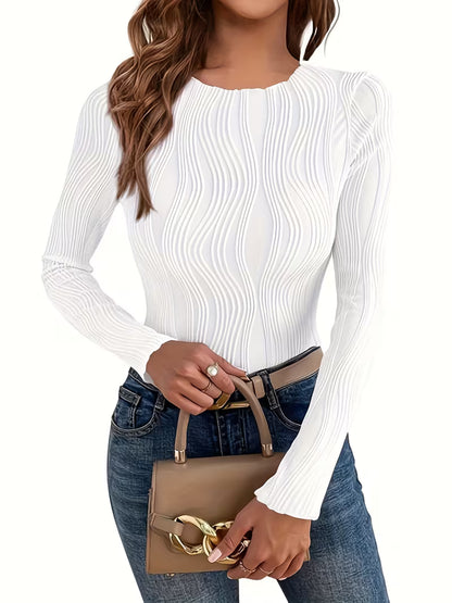 Maglia a Costine Slim Fit