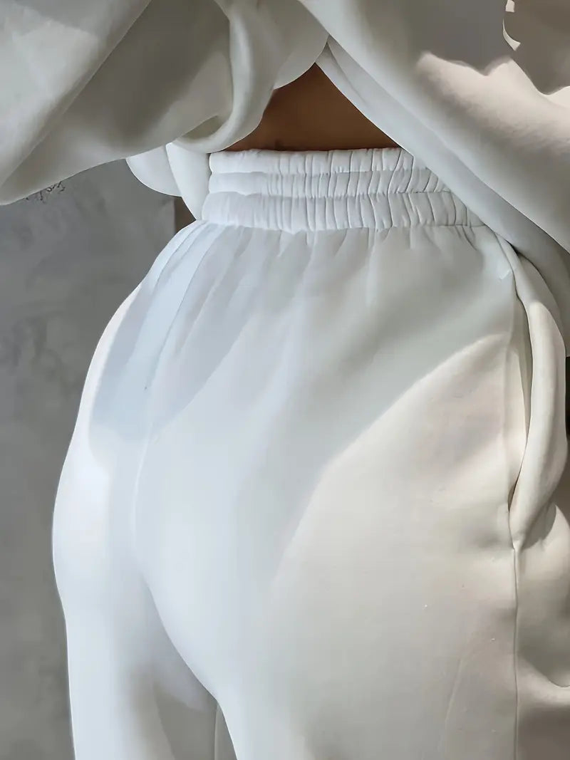 Completo Donna Felpa e Pantaloni - Tinta Unica