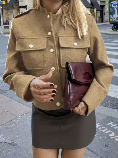 Giacca Elegante a maniche lunghe con bottoni