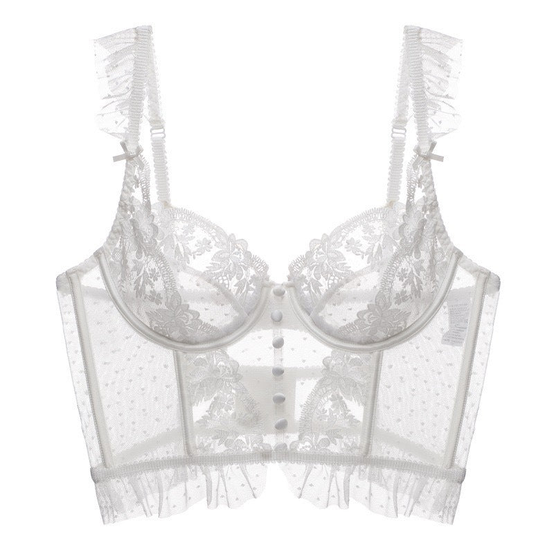 Set Lingerie Francesca – Corsetto in Pizzo con Reggiseno e Slip Coordinati