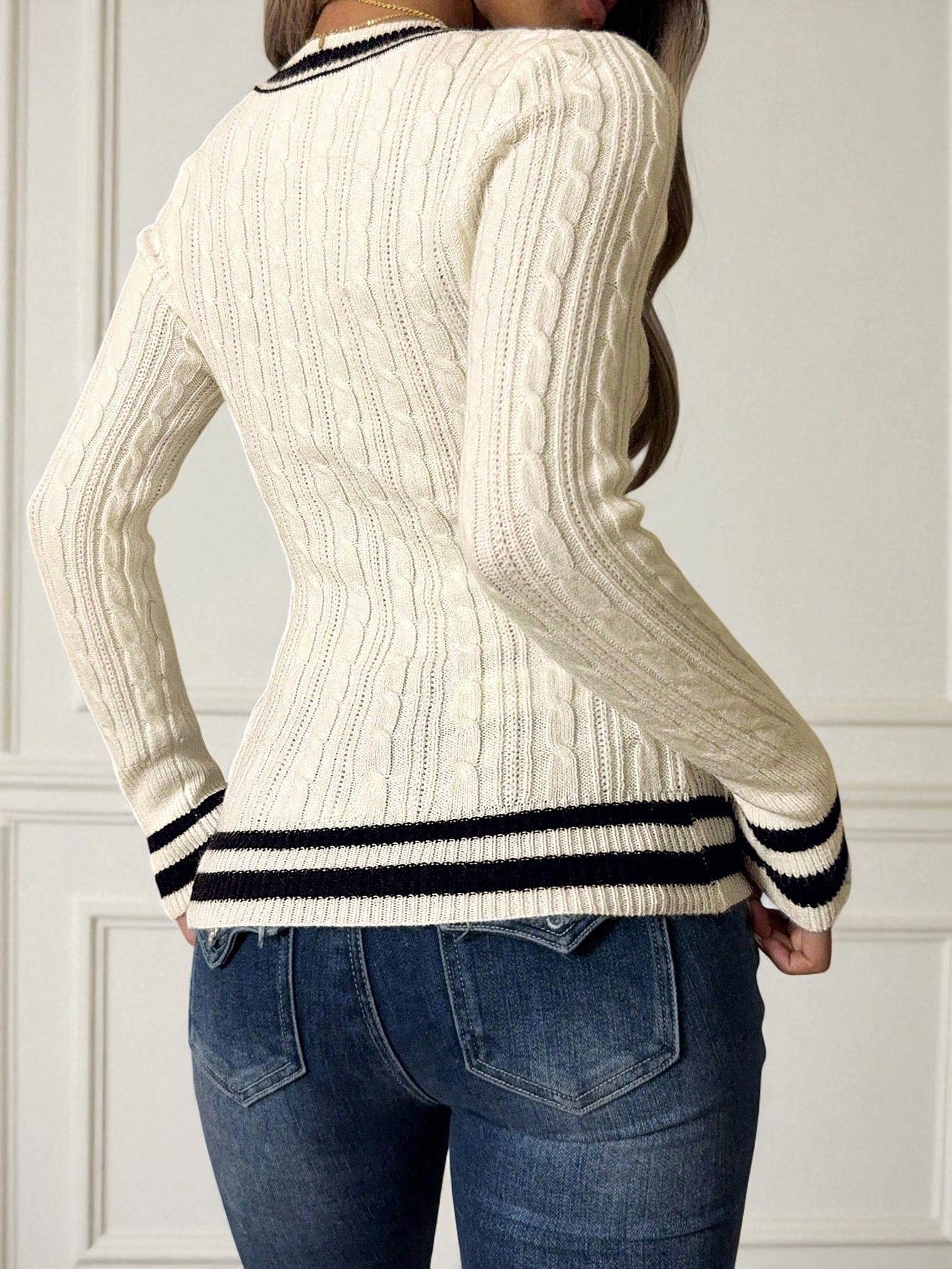Pullover Basic con Scollo a V