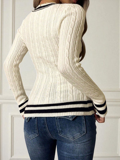 Pullover Basic con Scollo a V