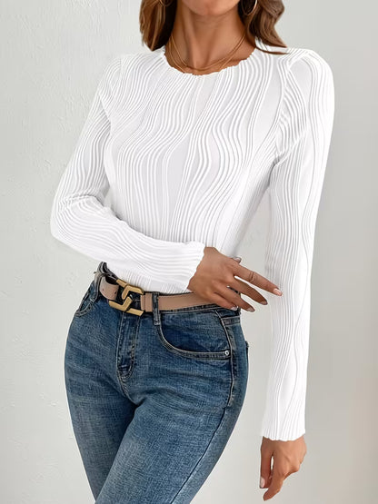 Maglia a Costine Slim Fit